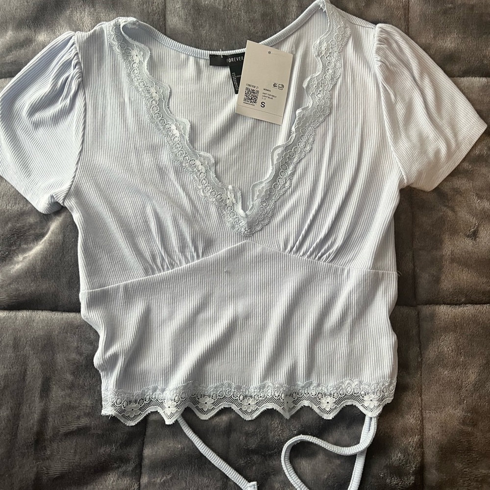 Forever 21 lace crop top
